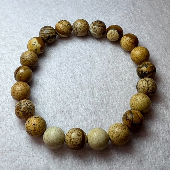 Wooden Bead Stretch Bracelet - Picture 2 of 5